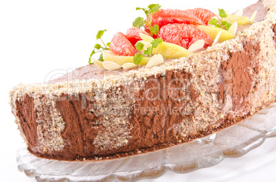 Coffee cake with pear and Grejpfrut