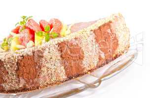 Coffee cake with pear and Grejpfrut