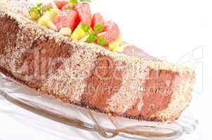 Coffee cake with pear and Grejpfrut