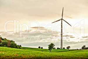 Wind Turbine at late Afternoon