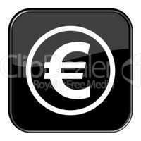 Glossy Button schwarz - Euro