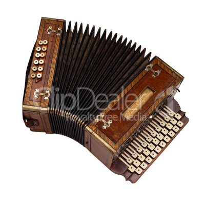 Vintage brown accordion