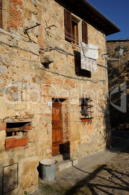 Typical tuscan stone house