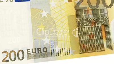 Animated CGI 200 euros banknotes 1