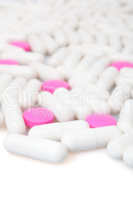 Pink Pills and White Capsule