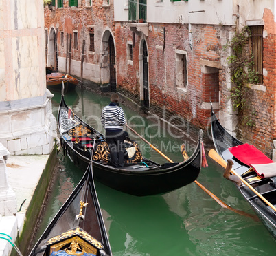 Gondola in Venice channel
