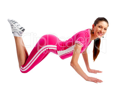 Fitness woman doing exercise