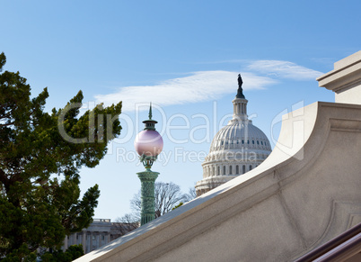 Dome of Capitol Washington DC with sky
