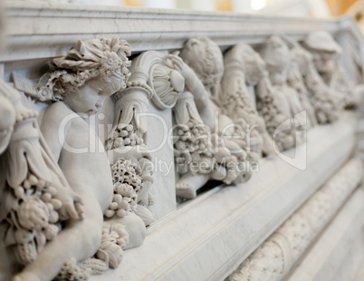 Carving in Library Congress in Washington DC