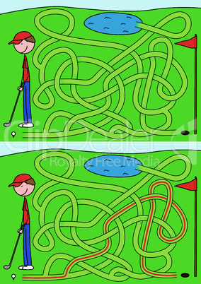 Golf maze