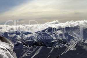 Evening mountains