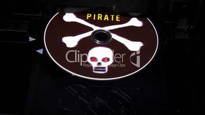 Printing pirate disc