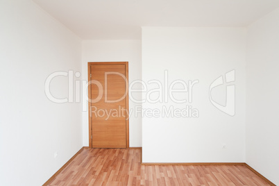 empty room with door