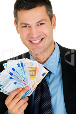 businessman with money