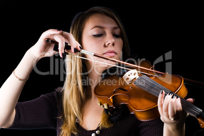 Girl with violin