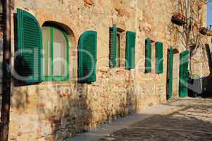 Typical tuscan stone house