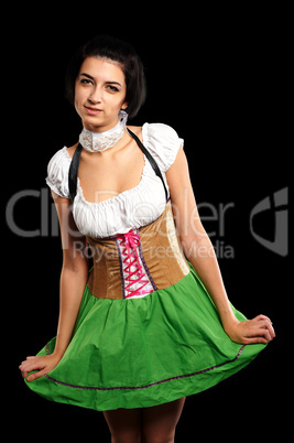 Pretty girl in german style