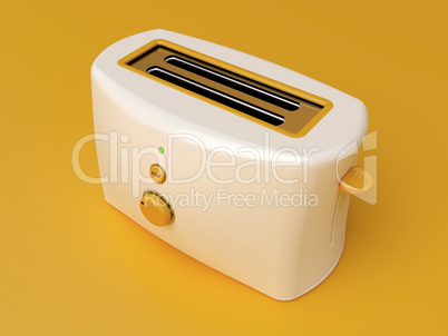 White electric toaster