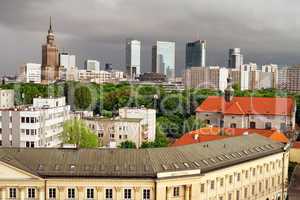 City of Warsaw Skyline