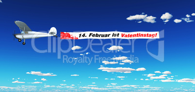 Luftmarketing - 14. Februar ist Valentinstag