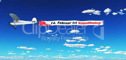 Luftmarketing - 14. Februar ist Valentinstag