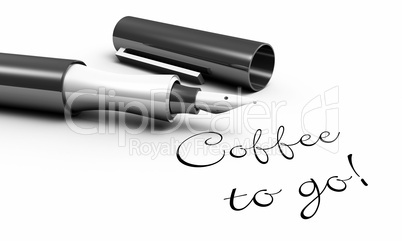 Coffee to go! - Stift Konzept