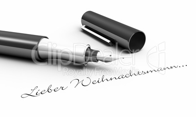 Lieber Weihnachtsmann - Stift Konzept