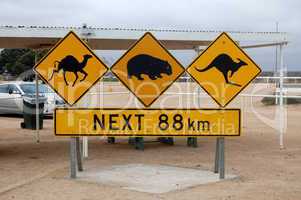Australian road sign