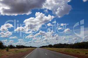 Cloudy Australian highway