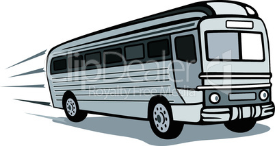 Tourist coach bus retro