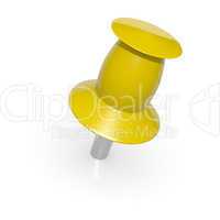 Yellow thumbtack