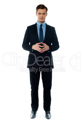 Smiling young confident executive Smiling young confident executive