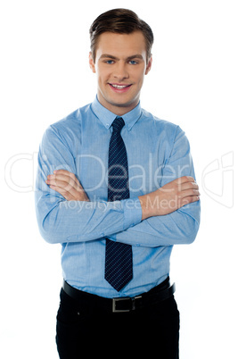 Portrait of a young male business executive