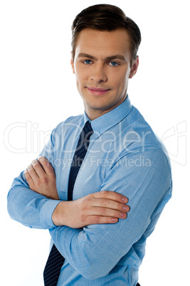 Close-up portrait of a confident businessman