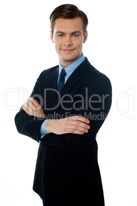 Portrait of smiling young executive