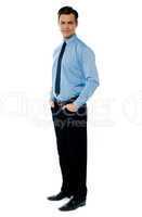 Full length view of a business executive