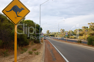 Road sign in Australia
