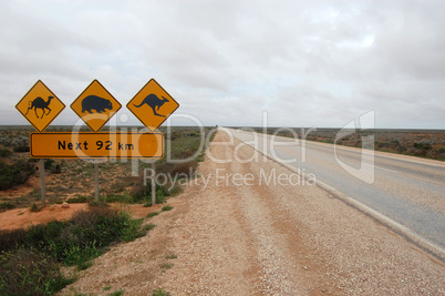 Road sign in Australia