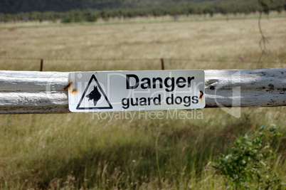 Fence sign