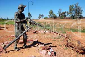 Miner statue Australia