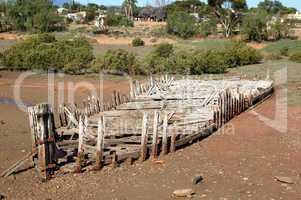 Abandoned barge