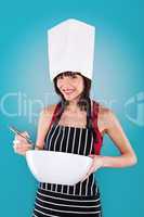 Woman Chef In Hat And Apron
