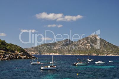 Blick von Sant Elm zur Dragonera-Insel