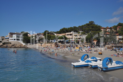 Strand bei Sant Elm, mallorca