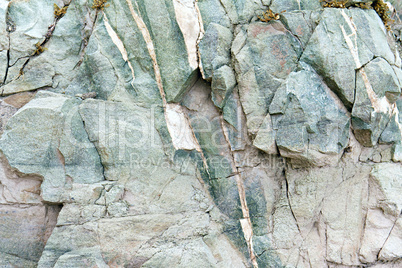 stone rock with cracks