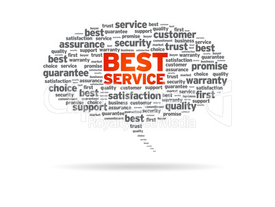 Speech Bubble - Best Service