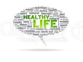 Speech Bubble - Healthy Life