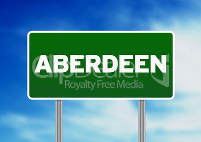 Green Road Sign -  Aberdeen, England