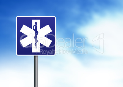 Ambulance Road Sign