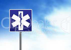 Ambulance Road Sign